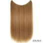 22 inches Invisible Wire No Clips in Hair Extensions Secret Fish Line Hairpieces Silky Straight Synthetic
