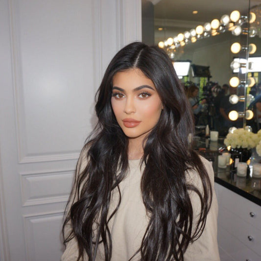 European and American Popular Wigs featuring long, stylish hair in a modern setting.