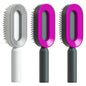 Self Cleaning Hair Brush For Women One-key Cleaning Hair Loss Airbag Massage Scalp Comb Anti-Static Hairbrush